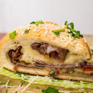 Cheese Steak Stromboli